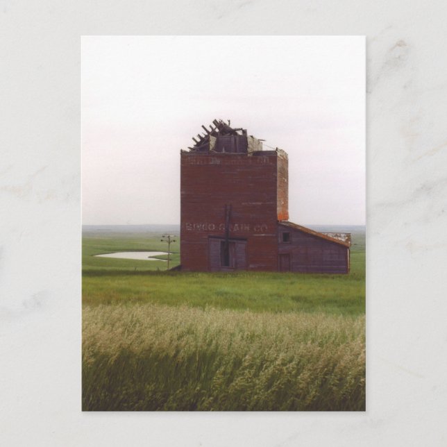 South Dakota Grain Elevator Postcard (Front)