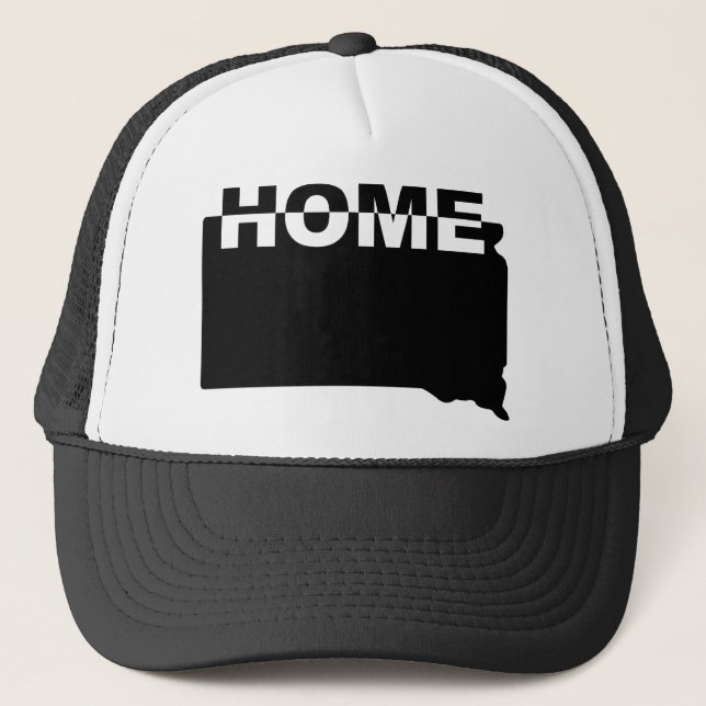 South Dakota Home Away From State Ball Cap Hat (Front)