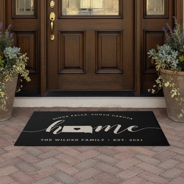 South Dakota Home State Personalised Doormat (Creator Uploaded)