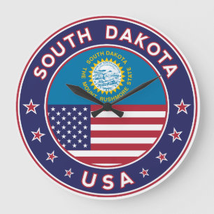 South Dakota Large Clock
