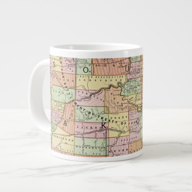 South Dakota Large Coffee Mug (Front Left)