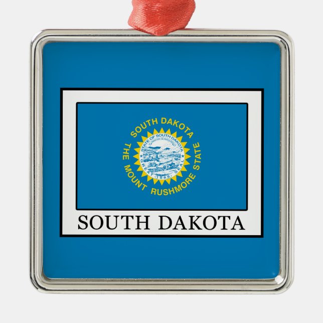 South Dakota Metal Tree Decoration (Front)