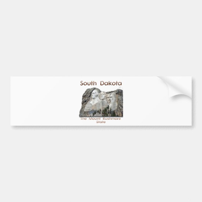 South Dakota Mount Rushmore Bumper Sticker (Front)