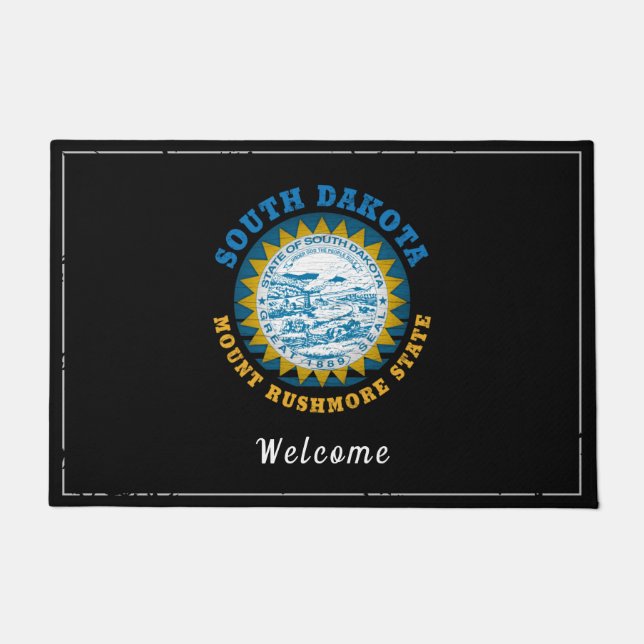 SOUTH DAKOTA MOUNT RUSHMORE STATE DOORMAT (Front)