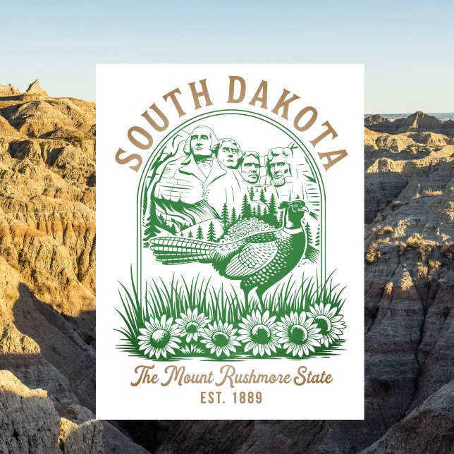 South Dakota Mount Rushmore State Travel Postcard (South Dakota Mount Rushmore State Travel Postcard
)