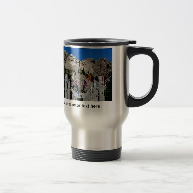 South Dakota Mount Rushmore Travel Mug (Right)