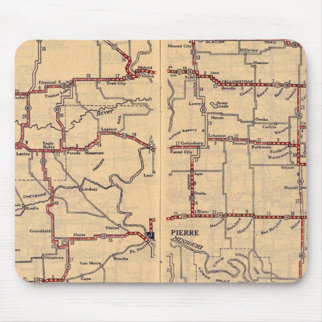 South Dakota Mouse Mat (Front)