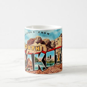 South Dakota Mt Rushmore Postcard  Coffee Mug