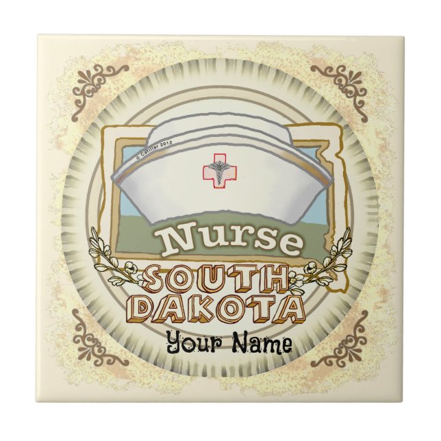 South Dakota Nurse Tile (Front)