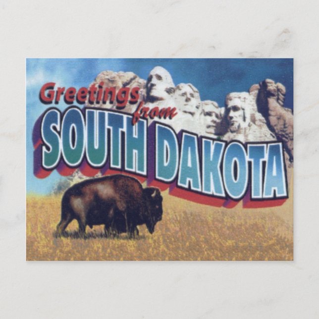 South Dakota Postcard (Front)