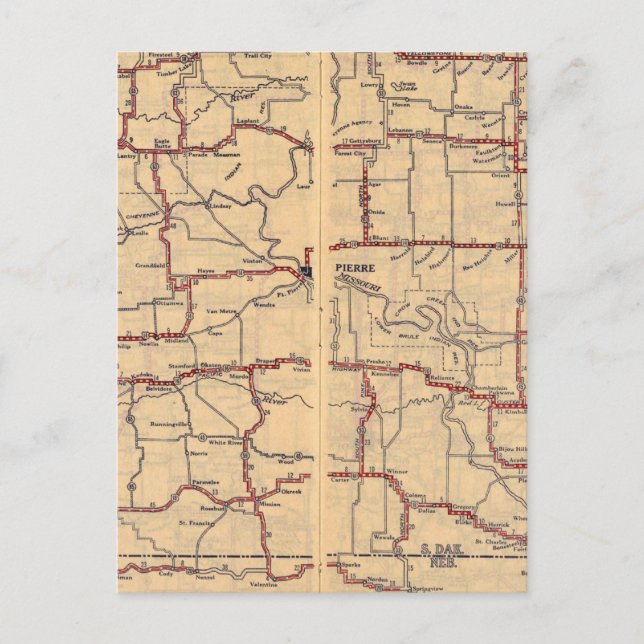 South Dakota Postcard (Front)