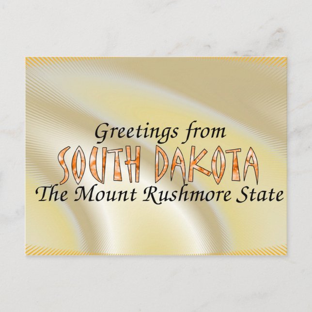 South Dakota Postcard (Front)