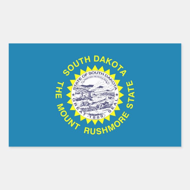 South Dakota Rectangular Sticker (Front)