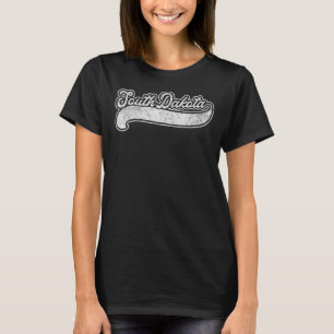 South Dakota Retro Baseball Style Vintage Men Wom T-Shirt