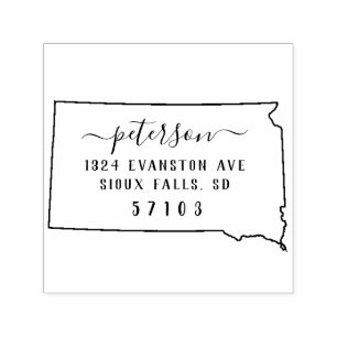 South Dakota Return Address Stamp Self-Inking