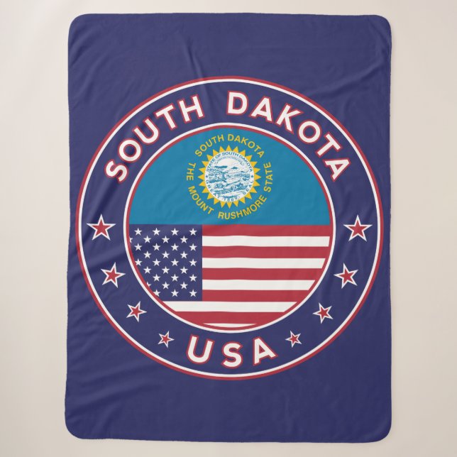 South Dakota Sherpa Blanket (Front)