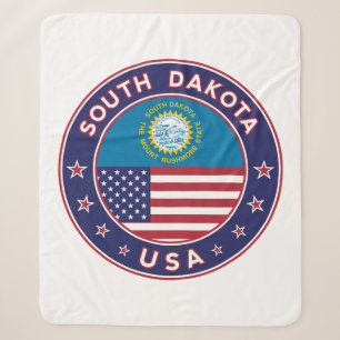 South Dakota Sherpa Blanket