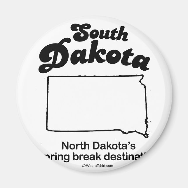 SOUTH DAKOTA - "SOUTH DAKOTA STATE MOTTO" T-shirts Magnet (Front)