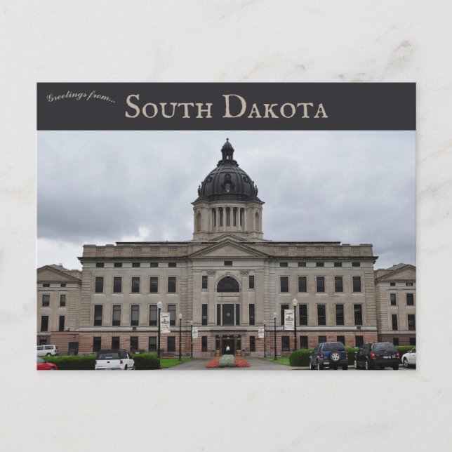 South Dakota State Capitol Pierre South Dakota Postcard (Front)