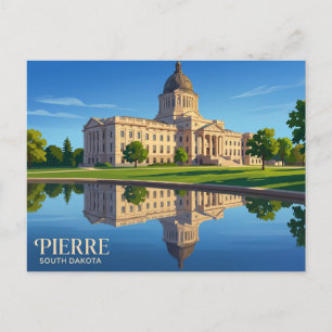South Dakota State Capitol USA Postcard