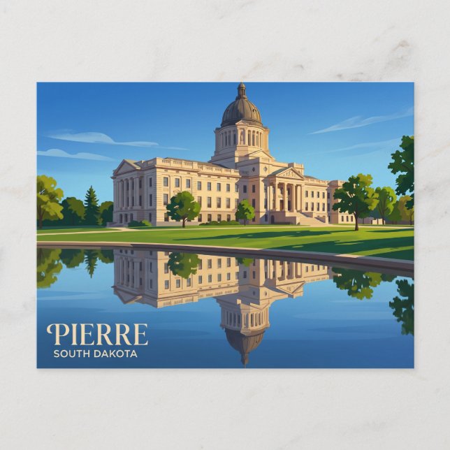 South Dakota State Capitol USA Postcard (Front)