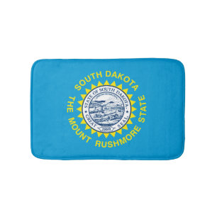 South Dakota State Flag Design Bath Mat