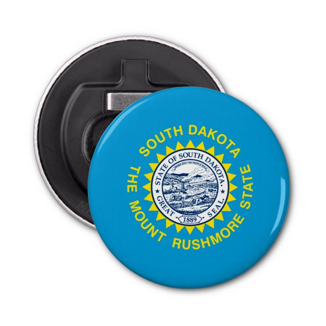 South Dakota State Flag Design Decor Bottle Opener (Front)