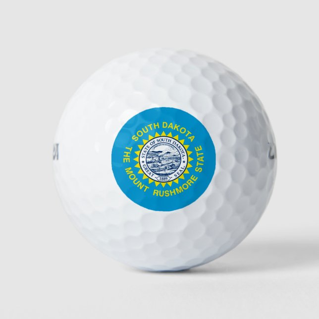 South Dakota State Flag Design Golf Balls (Front)