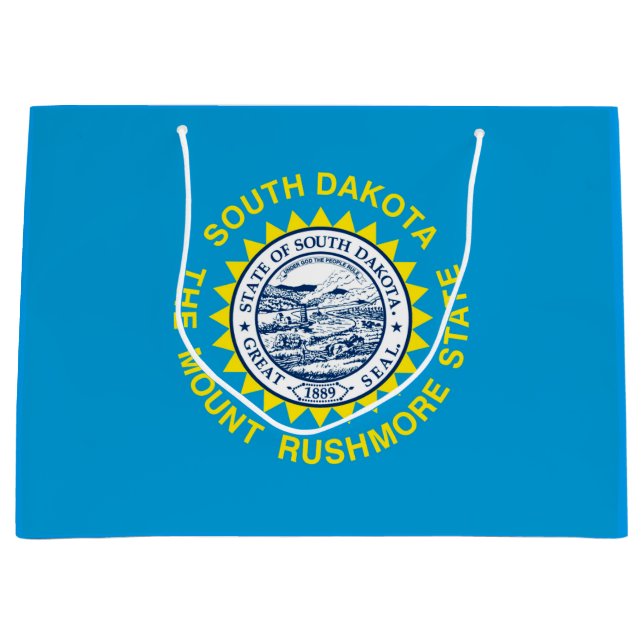 South Dakota State Flag Design Large Gift Bag (Front)