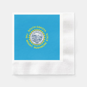 South Dakota State Flag Design Napkin