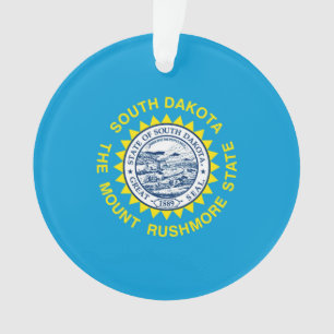 South Dakota State Flag Design Ornament