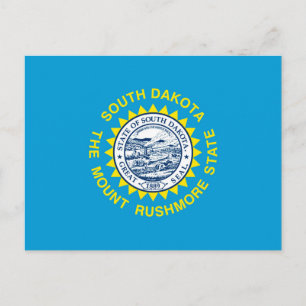 South Dakota State Flag Design Postcard