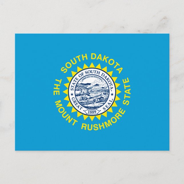 South Dakota State Flag Design Postcard (Front)