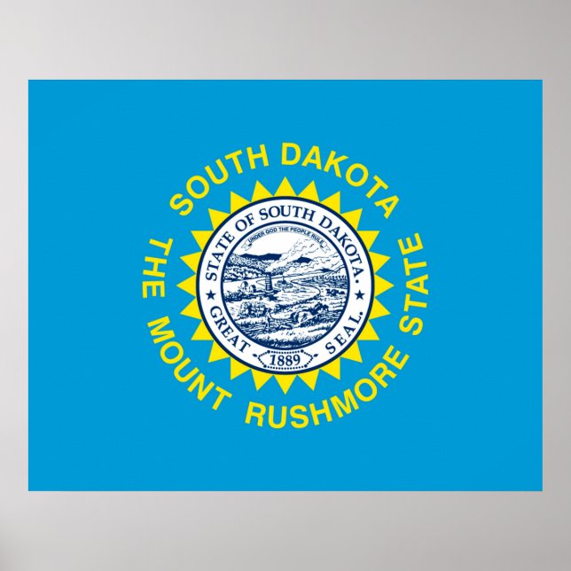 South Dakota State Flag Design Poster (Front)