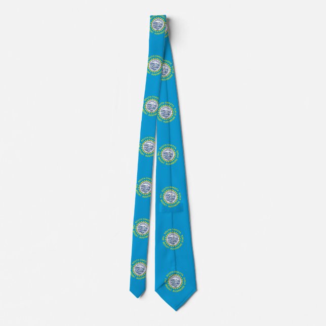 South Dakota State Flag Design Tie (Back)