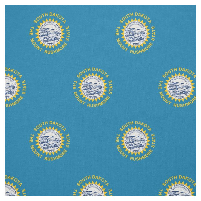 South Dakota State Flag Fabric (Swatch)