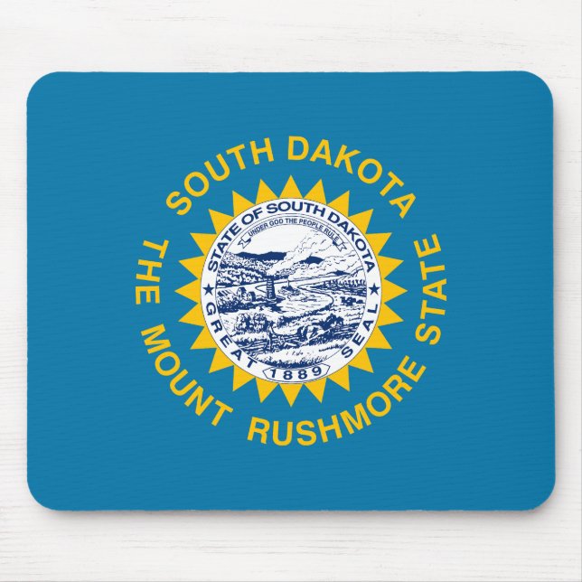 South Dakota State Flag Mouse Mat (Front)