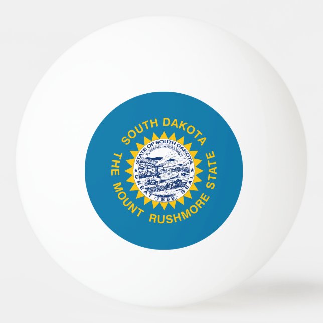 South Dakota State Flag Ping Pong Ball (Front)
