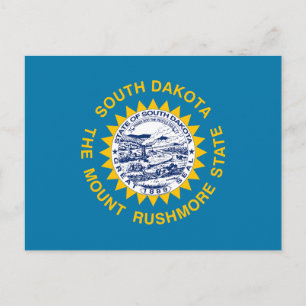 South Dakota State Flag Postcard