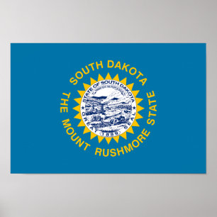 South Dakota State Flag Poster