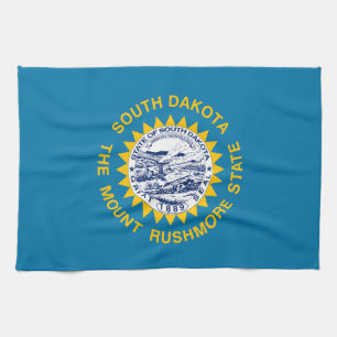 South Dakota State Flag Tea Towel