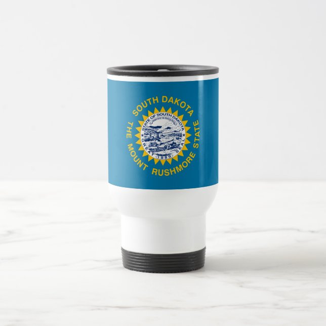 South Dakota State Flag Travel Mug (Center)
