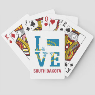South Dakota State Love USA Playing Cards