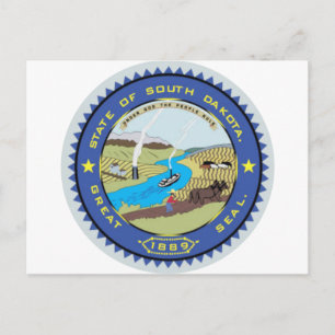 South Dakota State Seal Postcard
