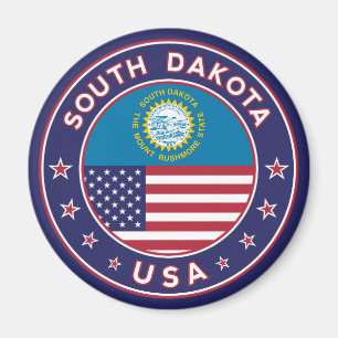 South Dakota sticker, phone case, tote bag Magnet
