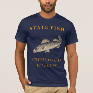 South Dakota Territory Fish The Walleye T-Shirt