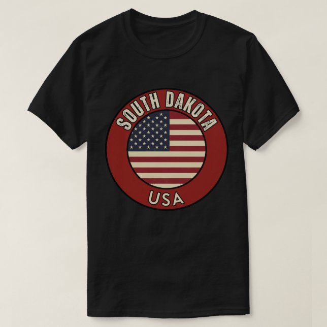 South Dakota United States of America T-Shirt (Design Front)