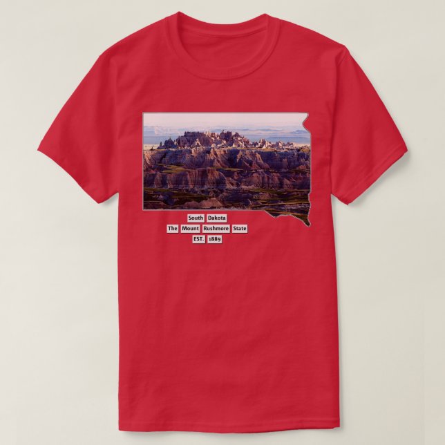 South Dakota USA  4 T-Shirt (Design Front)