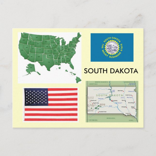 South Dakota, USA Postcard (Front)