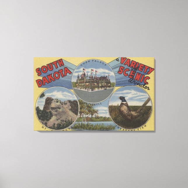 South Dakota - Variety of Scenic Wonder Canvas Print (Front)
